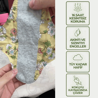 LUNEA Yıkanabilir Antibakteriyel Bambu Ped – Normal Boy